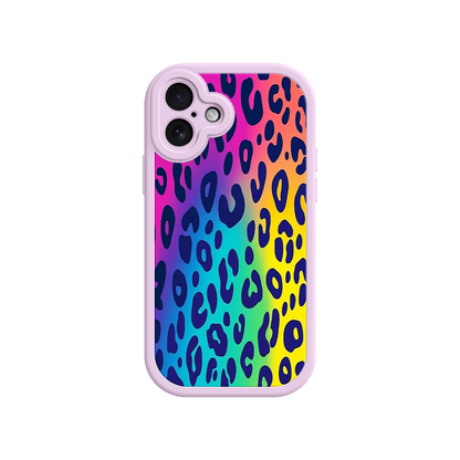 #MC0035 Factory Wholesale Rainbow Leopard Print iPhone 17 Case – Vibrant Gradient Leopard Pattern, Colorful Animal Print Design, Trendy Animal Print Phone Cover