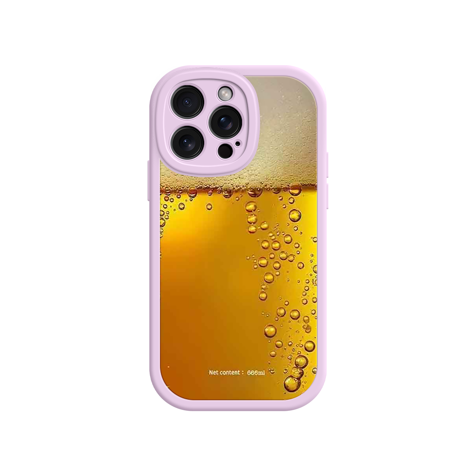 Funny Beer Glass Phone Case – Realistic Foam Design, Novelty Gift for Beer Lovers