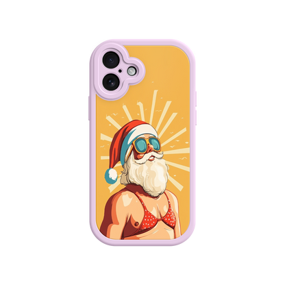 Retro-style Santa phone case with summer twist