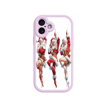 Festive iPhone case with red and white dancer design