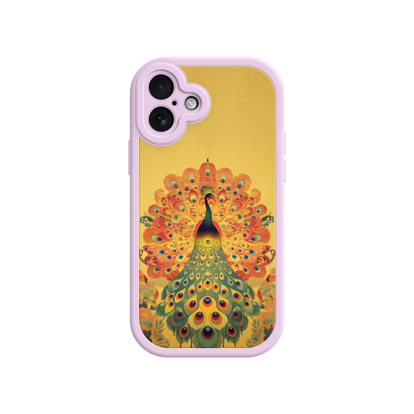 #MC0009 Factory Wholesale Peacock iPhone Case – Artistic Bird Design with Vibrant Feathers & Boho Style