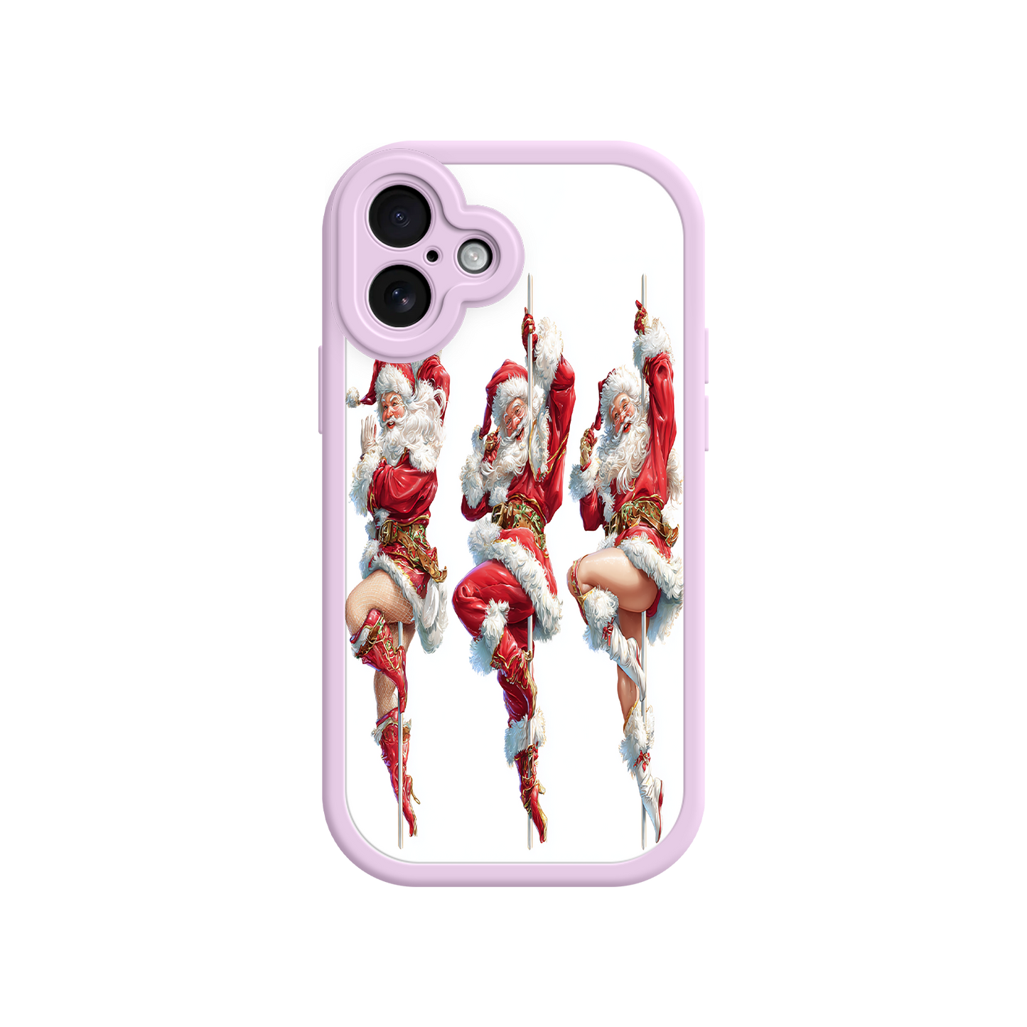 Retro holiday phone case with vintage dance illustration