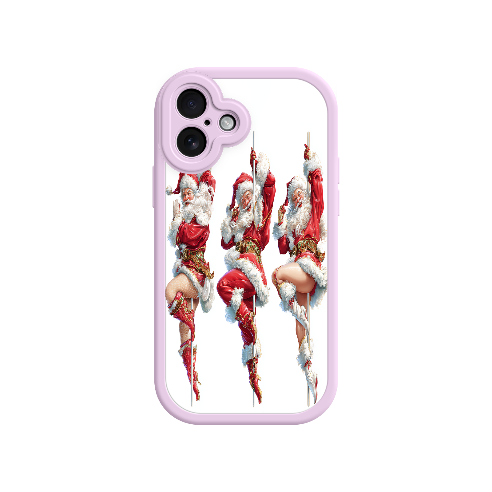 Retro holiday phone case with vintage dance illustration