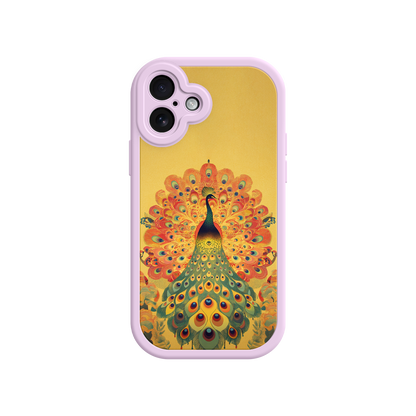 #MC0009 Factory Wholesale Peacock iPhone Case – Artistic Bird Design with Vibrant Feathers & Boho Style