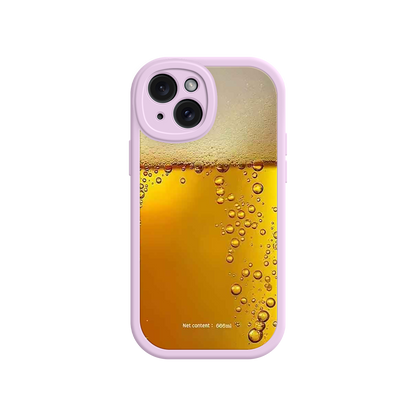 #MC0007 Factory Wholesale Funny Beer Glass Phone Case – Realistic Foam Design, Novelty Gift for Beer Lovers