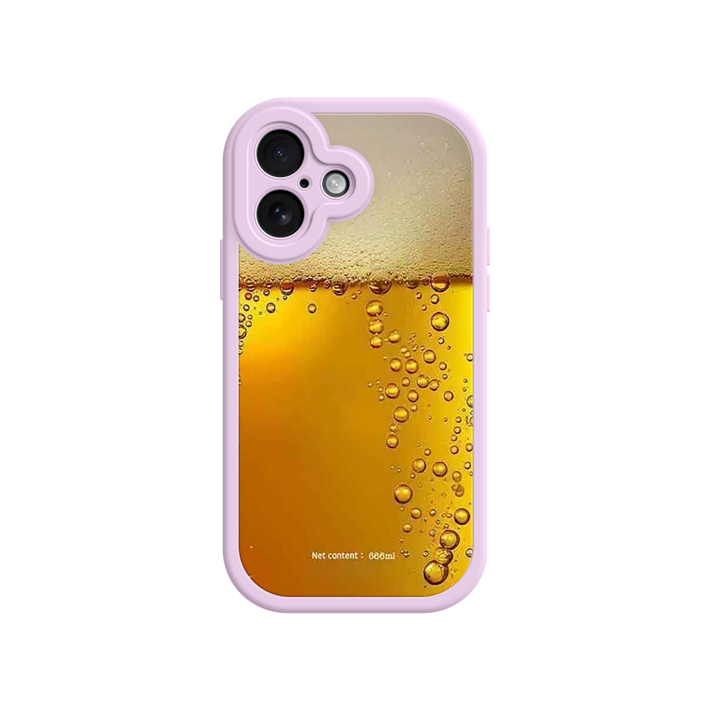#MC0007 Factory Wholesale Funny Beer Glass Phone Case – Realistic Foam Design, Novelty Gift for Beer Lovers