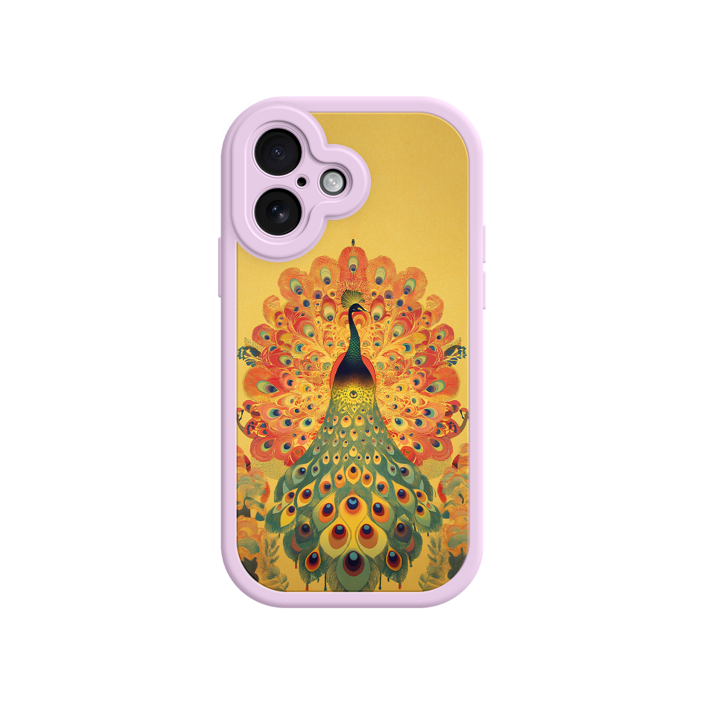 #MC0009 Factory Wholesale Peacock iPhone Case – Artistic Bird Design with Vibrant Feathers & Boho Style