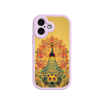 #MC0009 Factory Wholesale Peacock iPhone Case – Artistic Bird Design with Vibrant Feathers & Boho Style