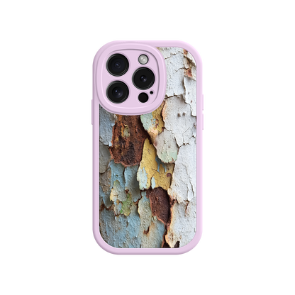 Peeling paint phone case with photogenic design