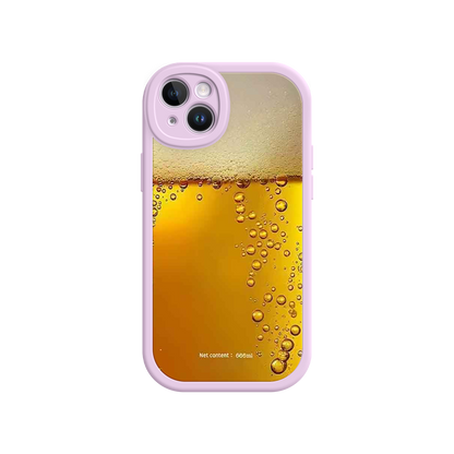 #MC0007 Factory Wholesale Funny Beer Glass Phone Case – Realistic Foam Design, Novelty Gift for Beer Lovers