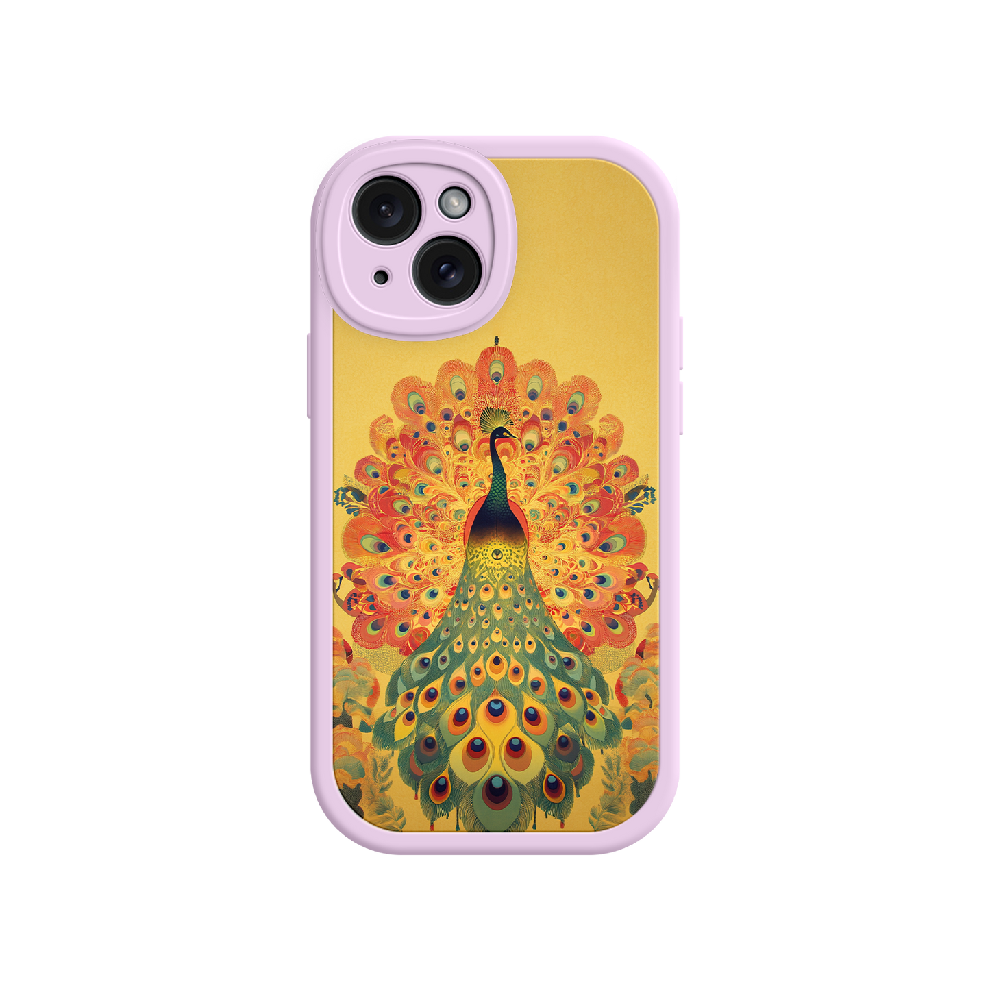 #MC0009 Factory Wholesale Peacock iPhone Case – Artistic Bird Design with Vibrant Feathers & Boho Style