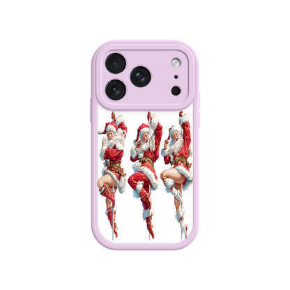 Santa dancer phone case with pin-up style artwork