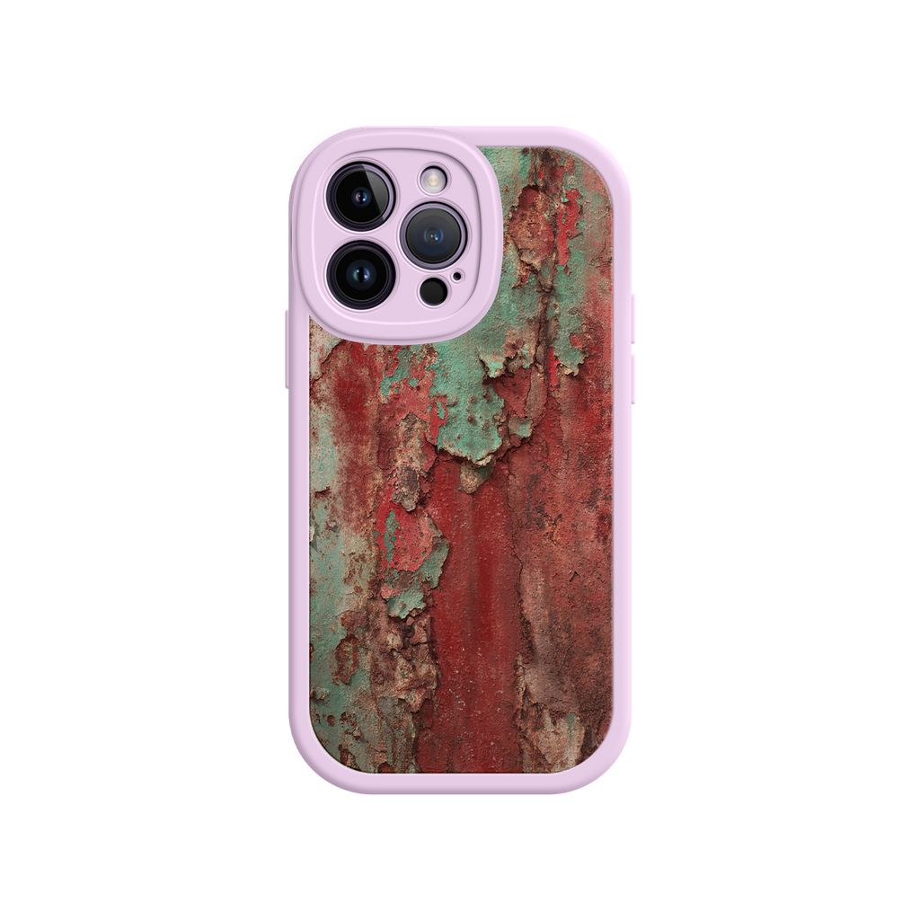 Christmas gift phone case with aged metal artwork