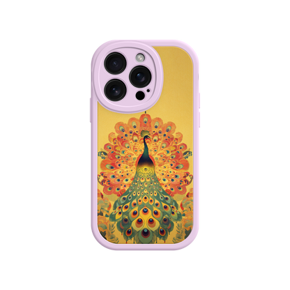 #MC0009 Factory Wholesale Peacock iPhone Case – Artistic Bird Design with Vibrant Feathers & Boho Style