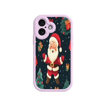 #MC0032 Factory Wholesale Festive Santa iPhone 17 Case – Christmas Holiday Design, Jolly Santa Claus, Gift Boxes & Trees