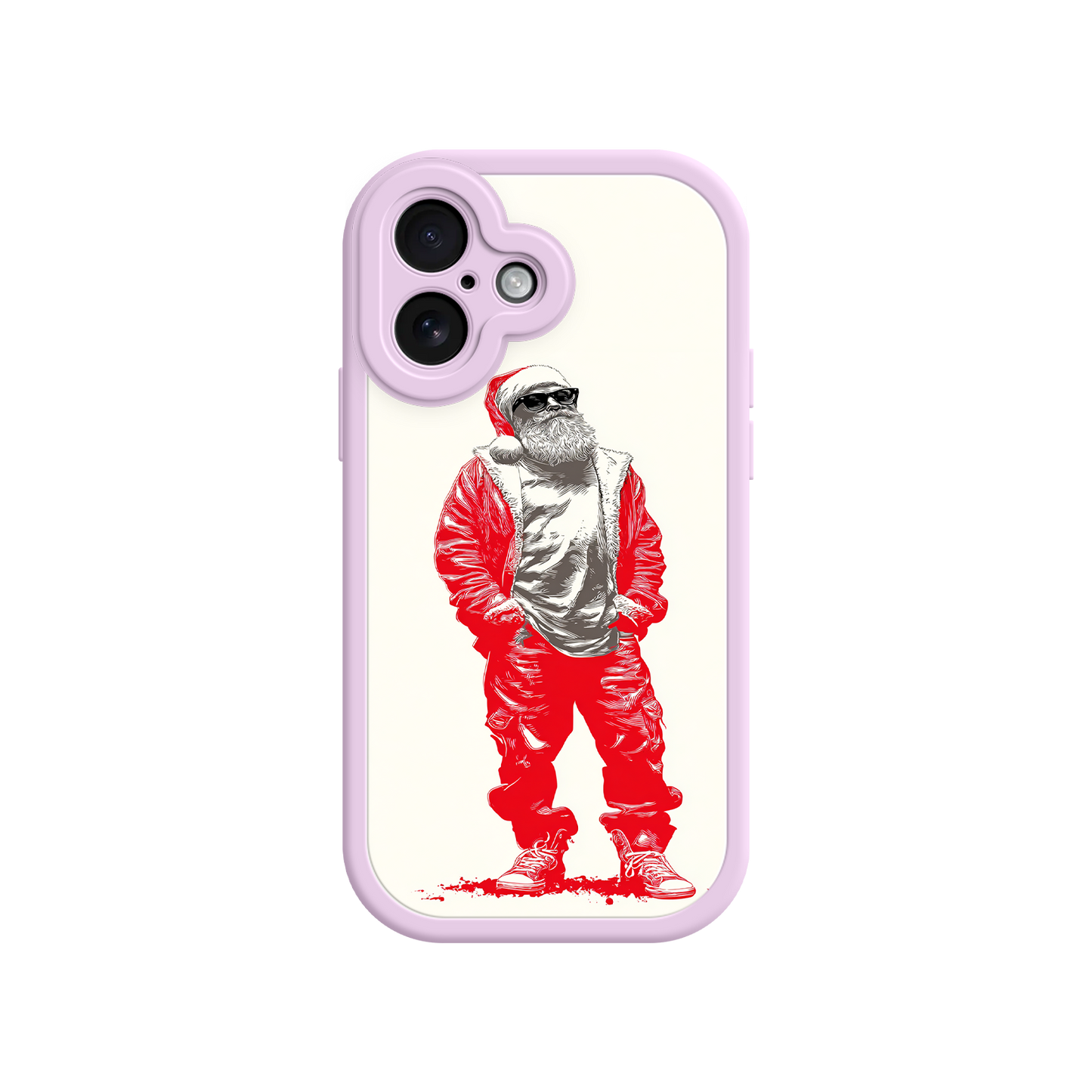 Santa phone case for iPhone 13 with festive look