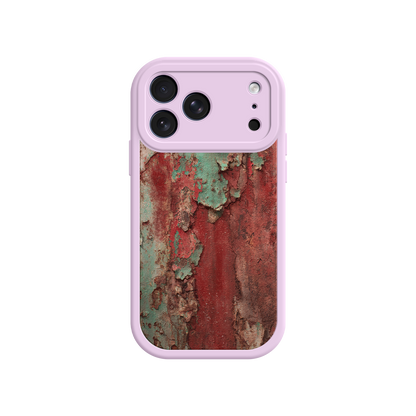 #MC0022 Factory Wholesale Rustic Metal Texture Phone Case – Vintage Industrial Style for iPhone 17