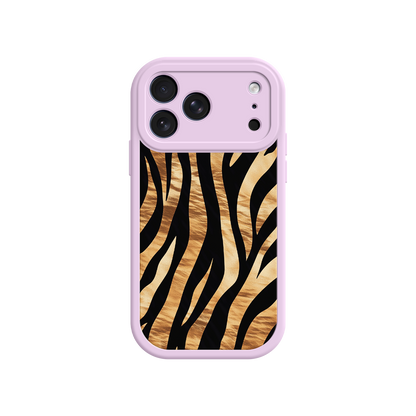 Modern phone case with safari stripe motif