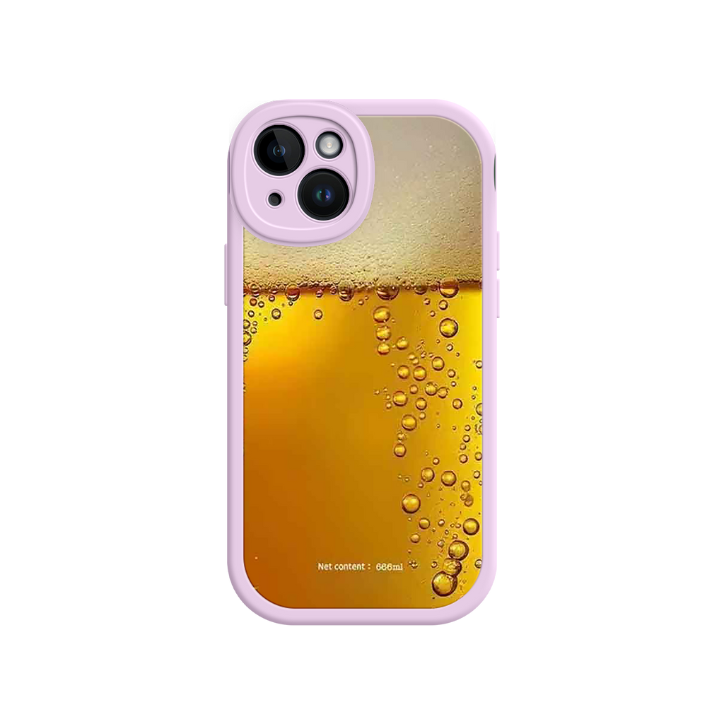 Funny Beer Glass Phone Case – Realistic Foam Design, Novelty Gift for Beer Lovers
