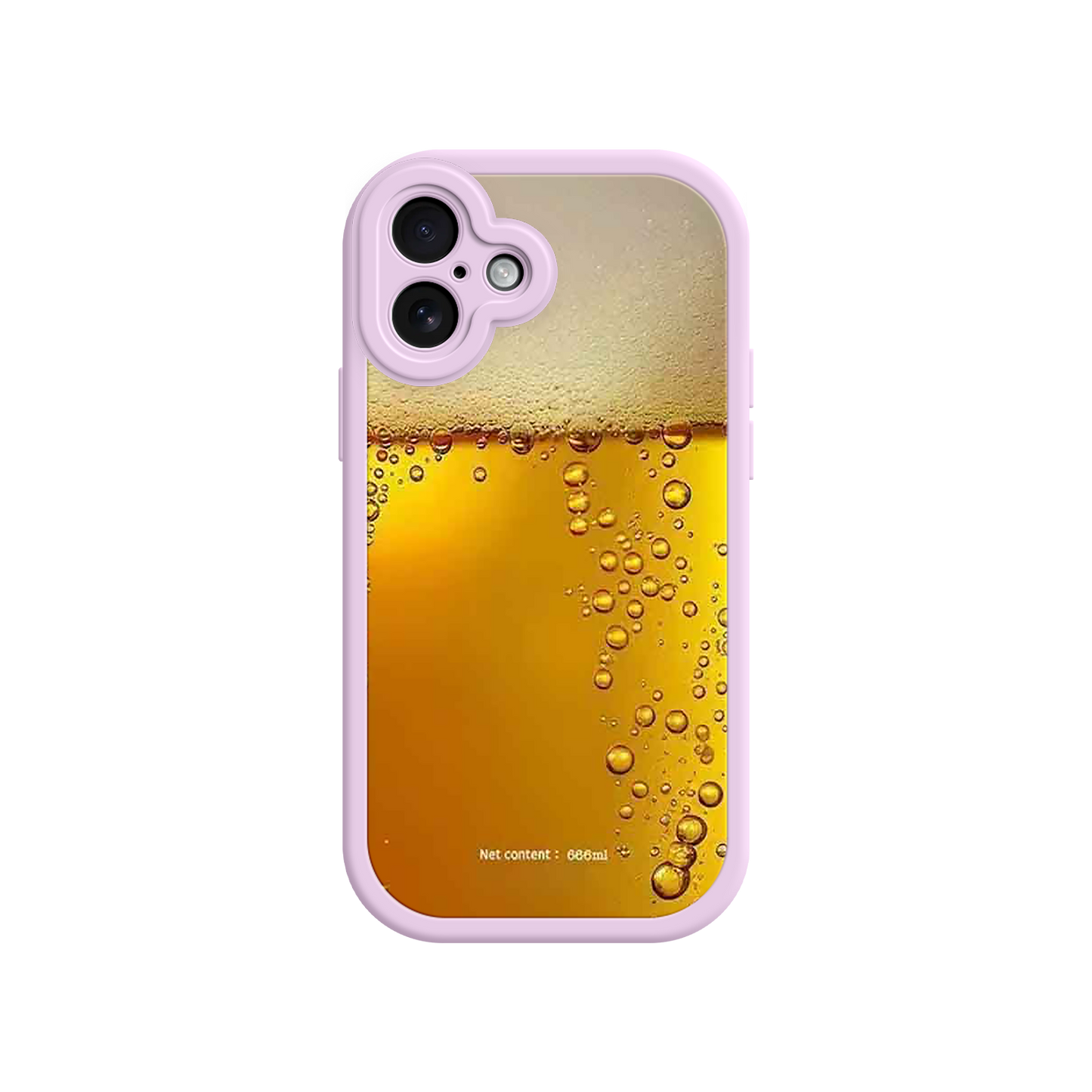 #MC0007 Factory Wholesale Funny Beer Glass Phone Case – Realistic Foam Design, Novelty Gift for Beer Lovers