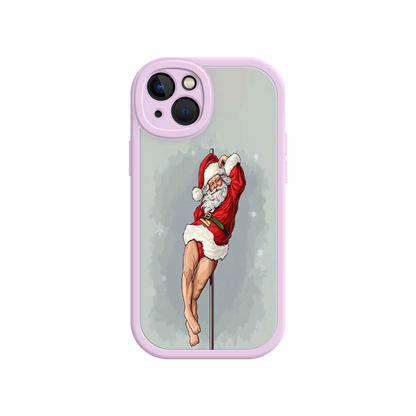 #MC0038 Factory Wholesale Pole Dancing Santa Claus iPhone 17 Case – Funny Christmas Art, Cheeky Holiday Design, Festive Adult Humor