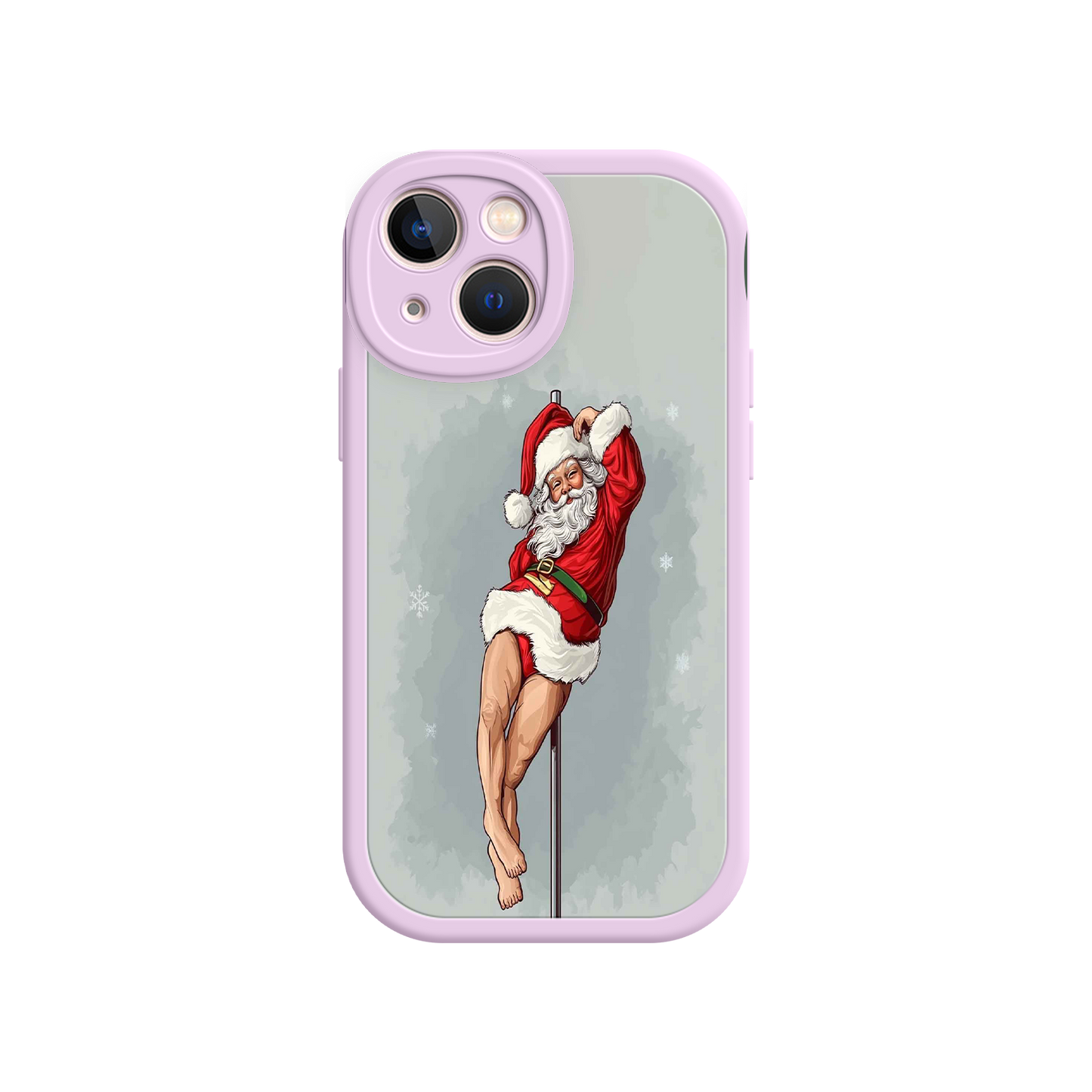 #MC0038 Factory Wholesale Pole Dancing Santa Claus iPhone 17 Case – Funny Christmas Art, Cheeky Holiday Design, Festive Adult Humor