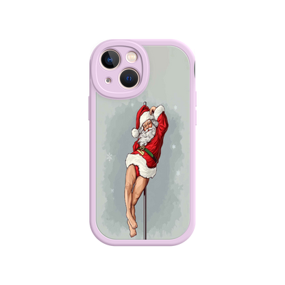 #MC0038 Factory Wholesale Pole Dancing Santa Claus iPhone 17 Case – Funny Christmas Art, Cheeky Holiday Design, Festive Adult Humor