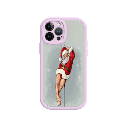 #MC0038 Factory Wholesale Pole Dancing Santa Claus iPhone 17 Case – Funny Christmas Art, Cheeky Holiday Design, Festive Adult Humor
