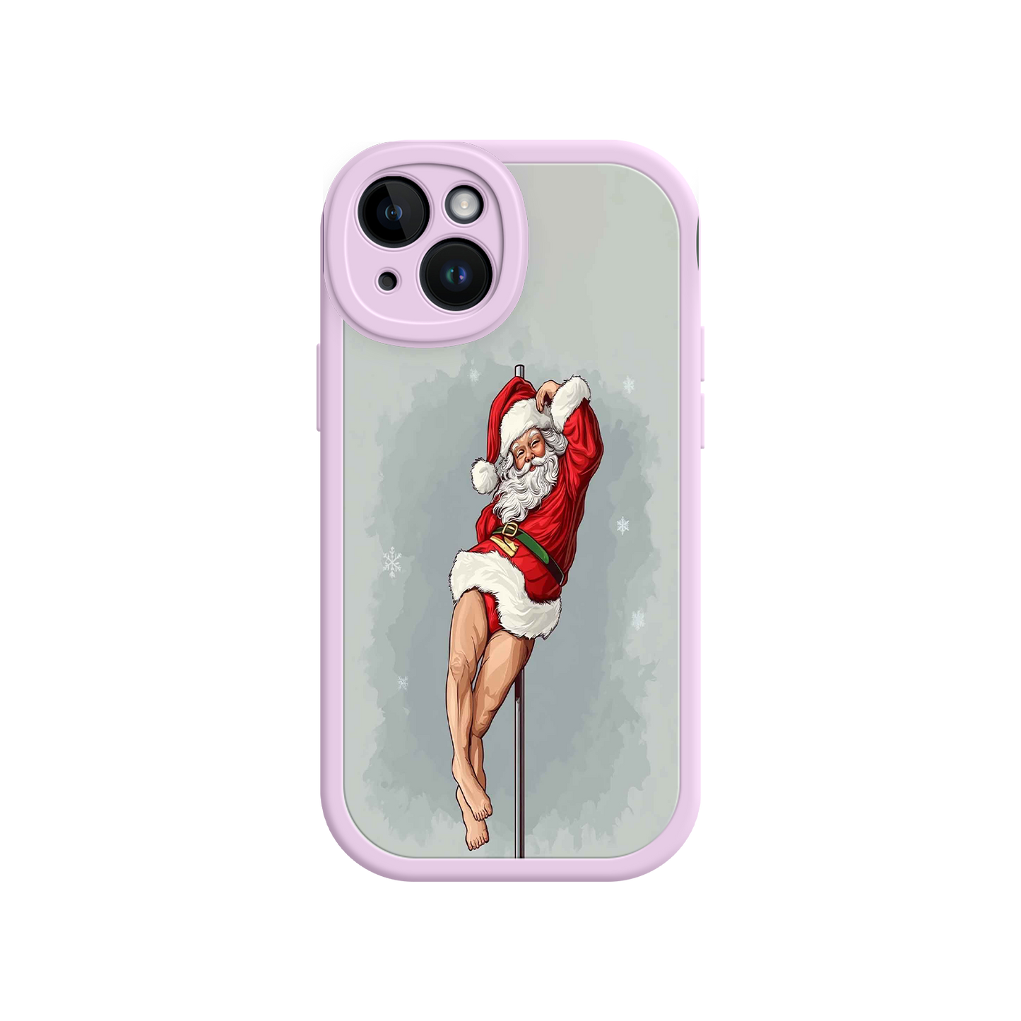 #MC0038 Factory Wholesale Pole Dancing Santa Claus iPhone 17 Case – Funny Christmas Art, Cheeky Holiday Design, Festive Adult Humor