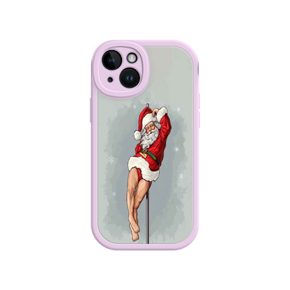 #MC0038 Factory Wholesale Pole Dancing Santa Claus iPhone 17 Case – Funny Christmas Art, Cheeky Holiday Design, Festive Adult Humor