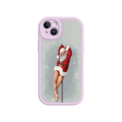 #MC0038 Factory Wholesale Pole Dancing Santa Claus iPhone 17 Case – Funny Christmas Art, Cheeky Holiday Design, Festive Adult Humor