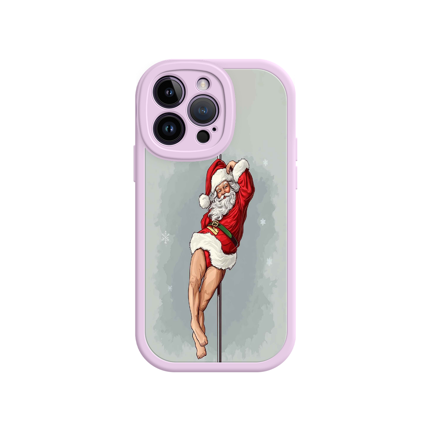 #MC0038 Factory Wholesale Pole Dancing Santa Claus iPhone 17 Case – Funny Christmas Art, Cheeky Holiday Design, Festive Adult Humor