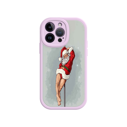 #MC0038 Factory Wholesale Pole Dancing Santa Claus iPhone 17 Case – Funny Christmas Art, Cheeky Holiday Design, Festive Adult Humor