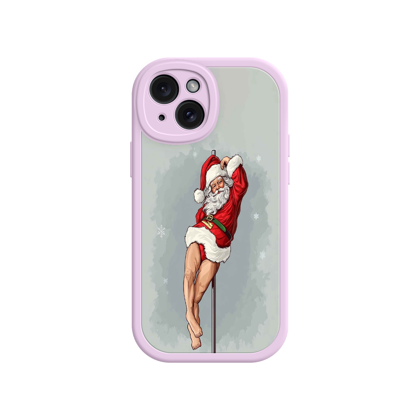 #MC0038 Factory Wholesale Pole Dancing Santa Claus iPhone 17 Case – Funny Christmas Art, Cheeky Holiday Design, Festive Adult Humor
