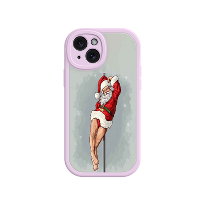 #MC0038 Factory Wholesale Pole Dancing Santa Claus iPhone 17 Case – Funny Christmas Art, Cheeky Holiday Design, Festive Adult Humor