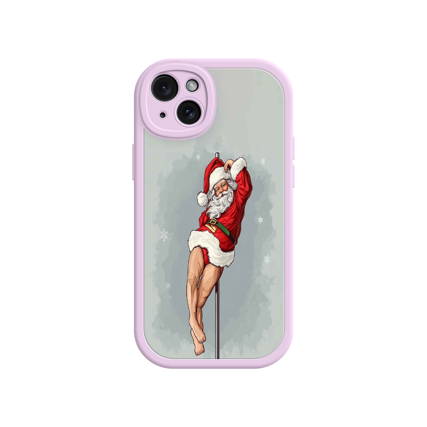 #MC0038 Factory Wholesale Pole Dancing Santa Claus iPhone 17 Case – Funny Christmas Art, Cheeky Holiday Design, Festive Adult Humor