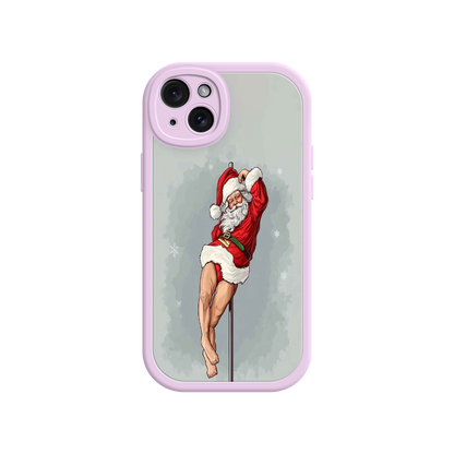 #MC0038 Factory Wholesale Pole Dancing Santa Claus iPhone 17 Case – Funny Christmas Art, Cheeky Holiday Design, Festive Adult Humor
