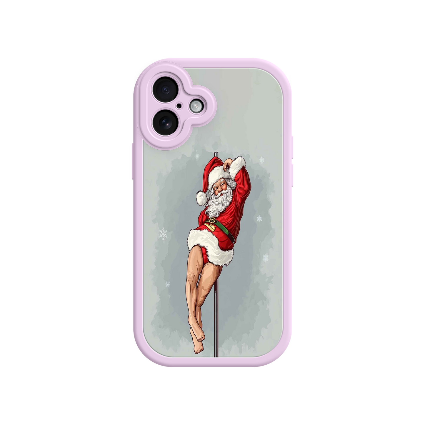 #MC0038 Factory Wholesale Pole Dancing Santa Claus iPhone 17 Case – Funny Christmas Art, Cheeky Holiday Design, Festive Adult Humor
