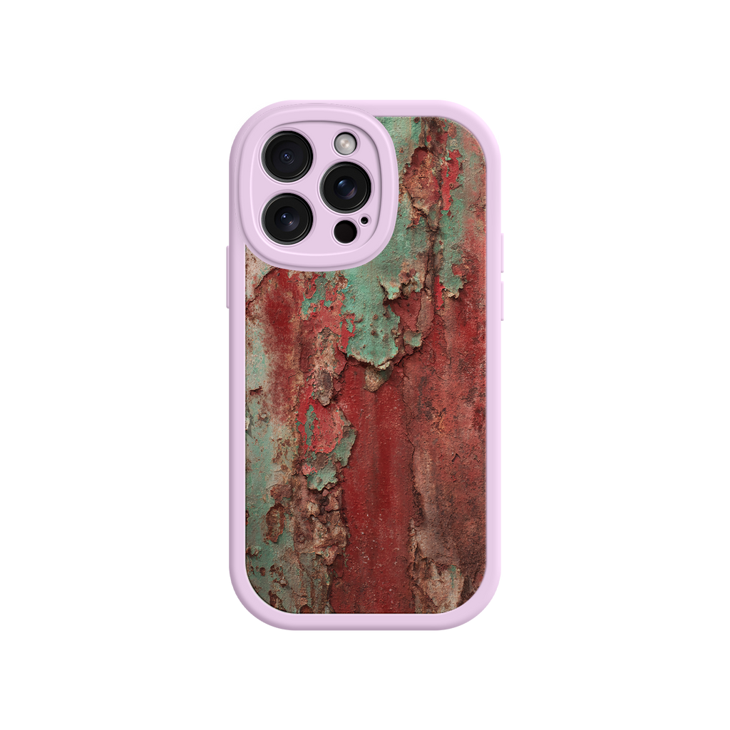 Stylish gift phone case with rust and patina finish