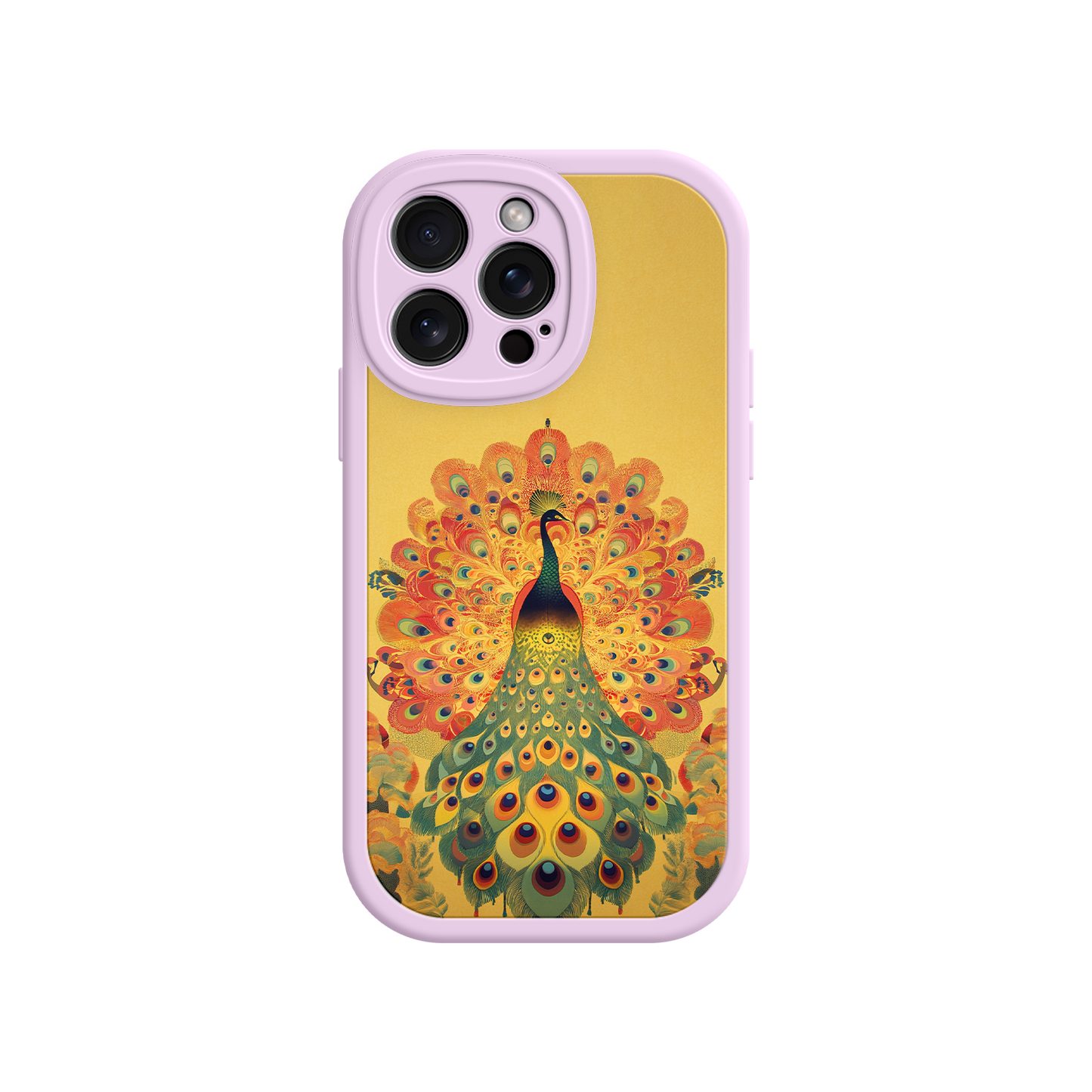 #MC0009 Factory Wholesale Peacock iPhone Case – Artistic Bird Design with Vibrant Feathers & Boho Style