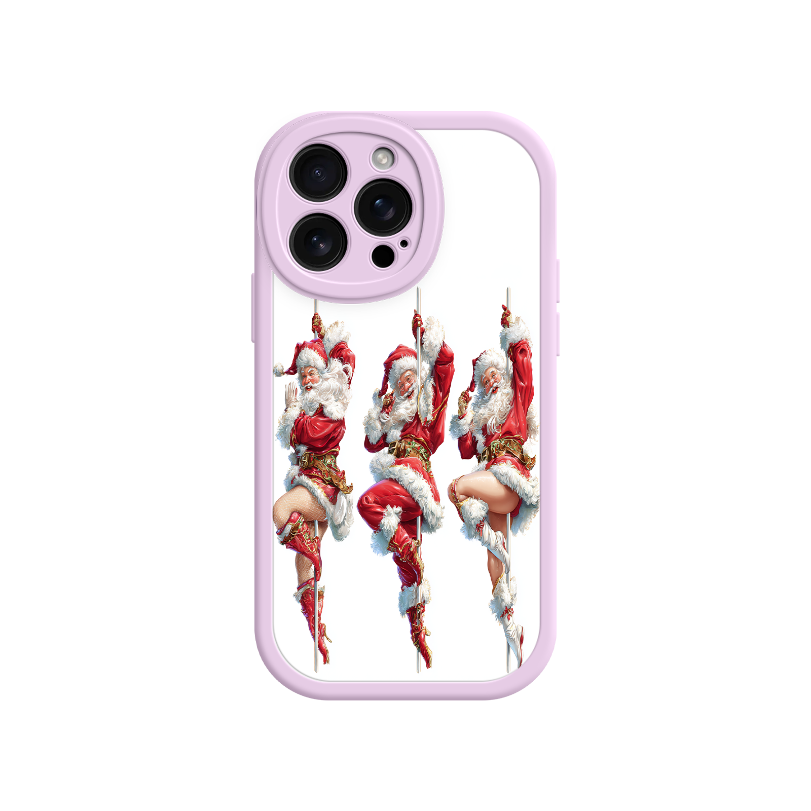 Holiday iPhone case with vintage cheer illustration