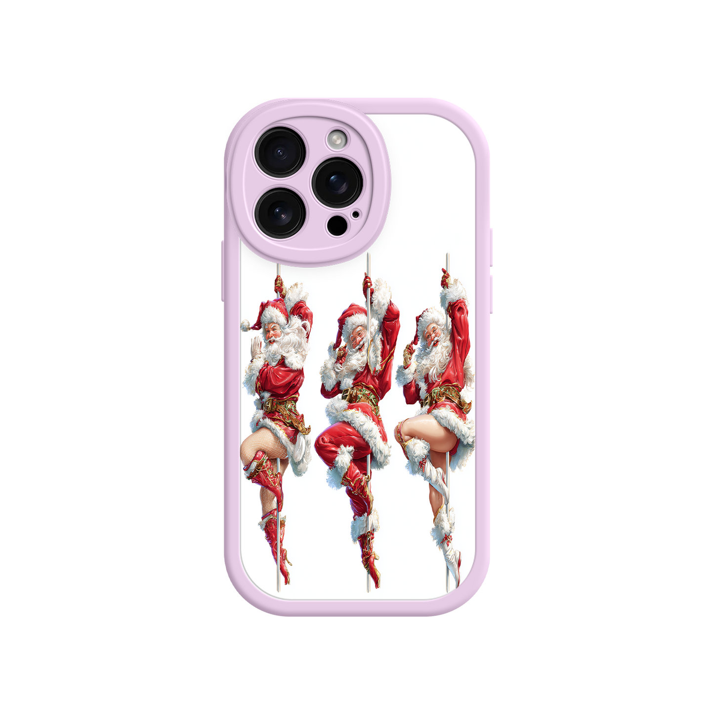 Vintage iPhone case with theatrical Santa Claus art
