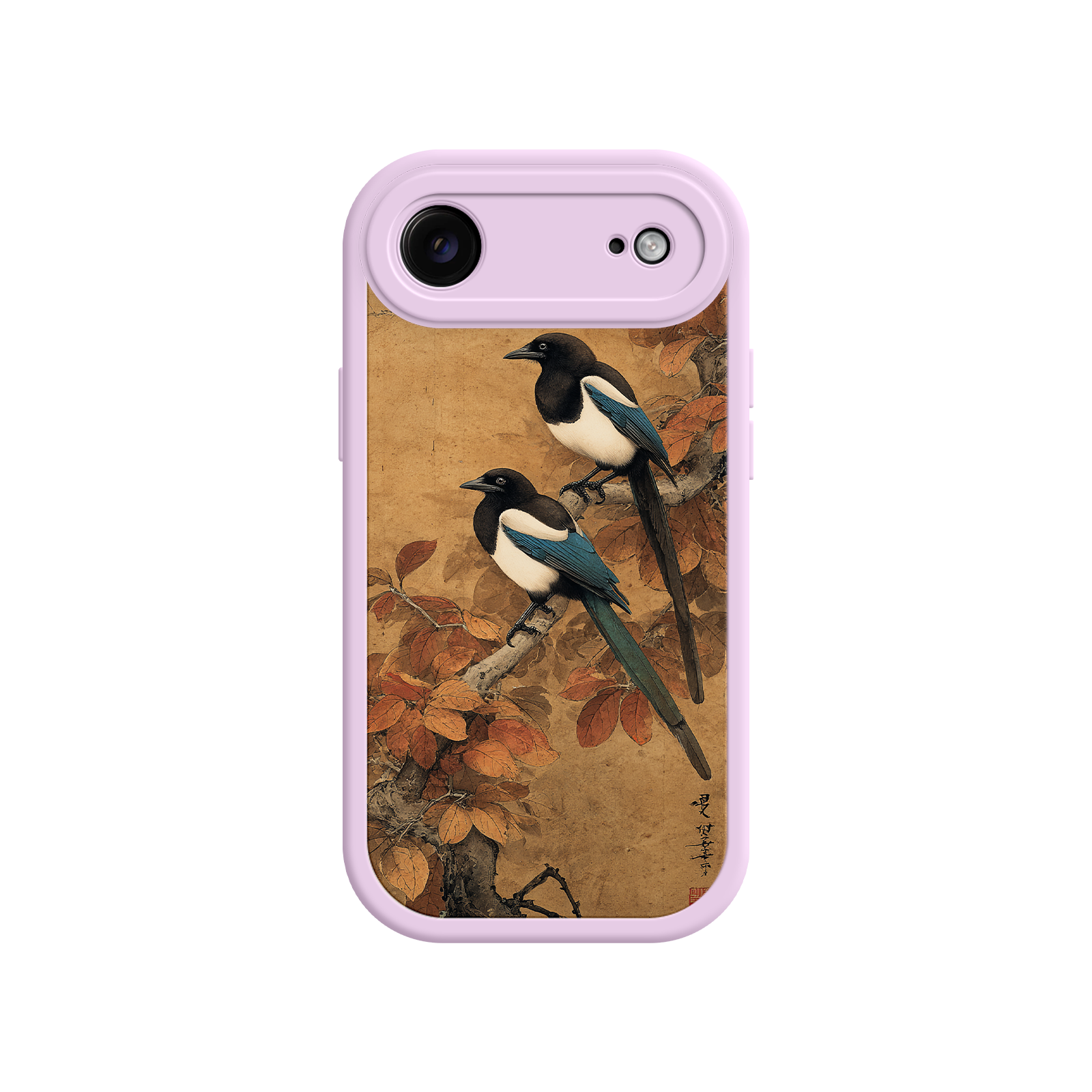 Elegant iPhone case with parchment-style background