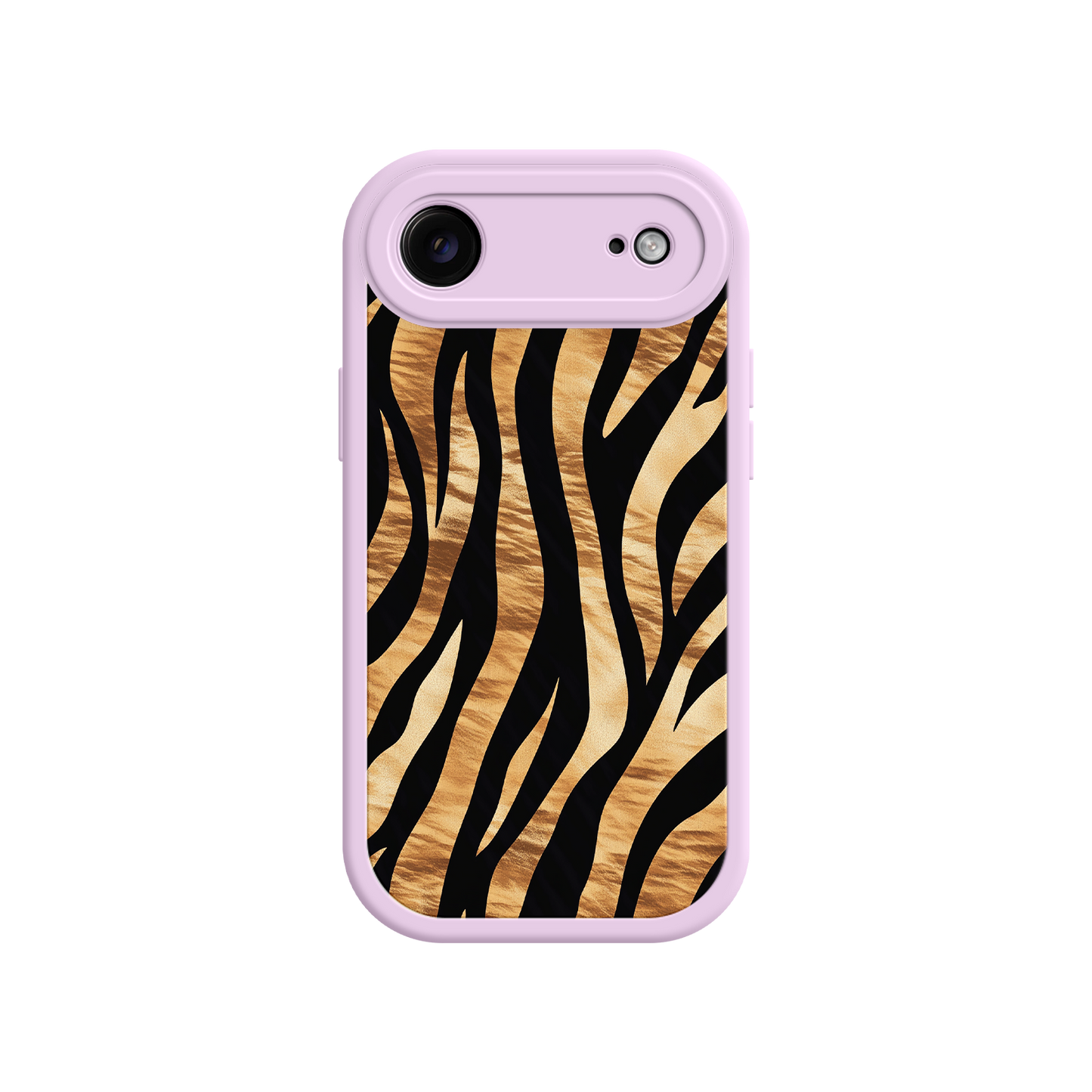 Trendy phone case with tiger fur design