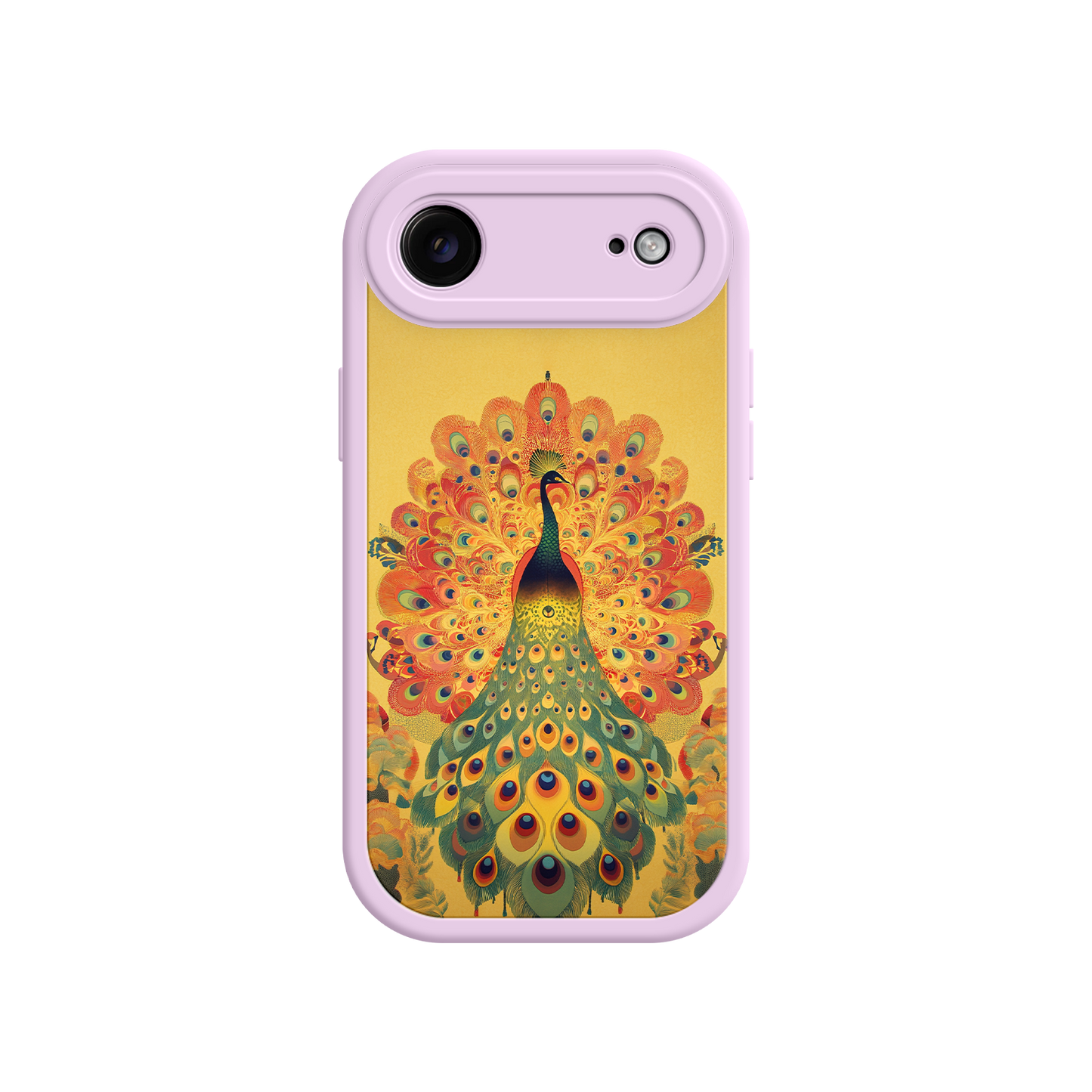 #MC0009 Factory Wholesale Peacock iPhone Case – Artistic Bird Design with Vibrant Feathers & Boho Style
