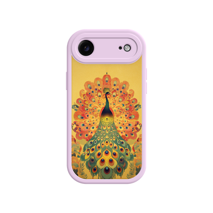 #MC0009 Factory Wholesale Peacock iPhone Case – Artistic Bird Design with Vibrant Feathers & Boho Style