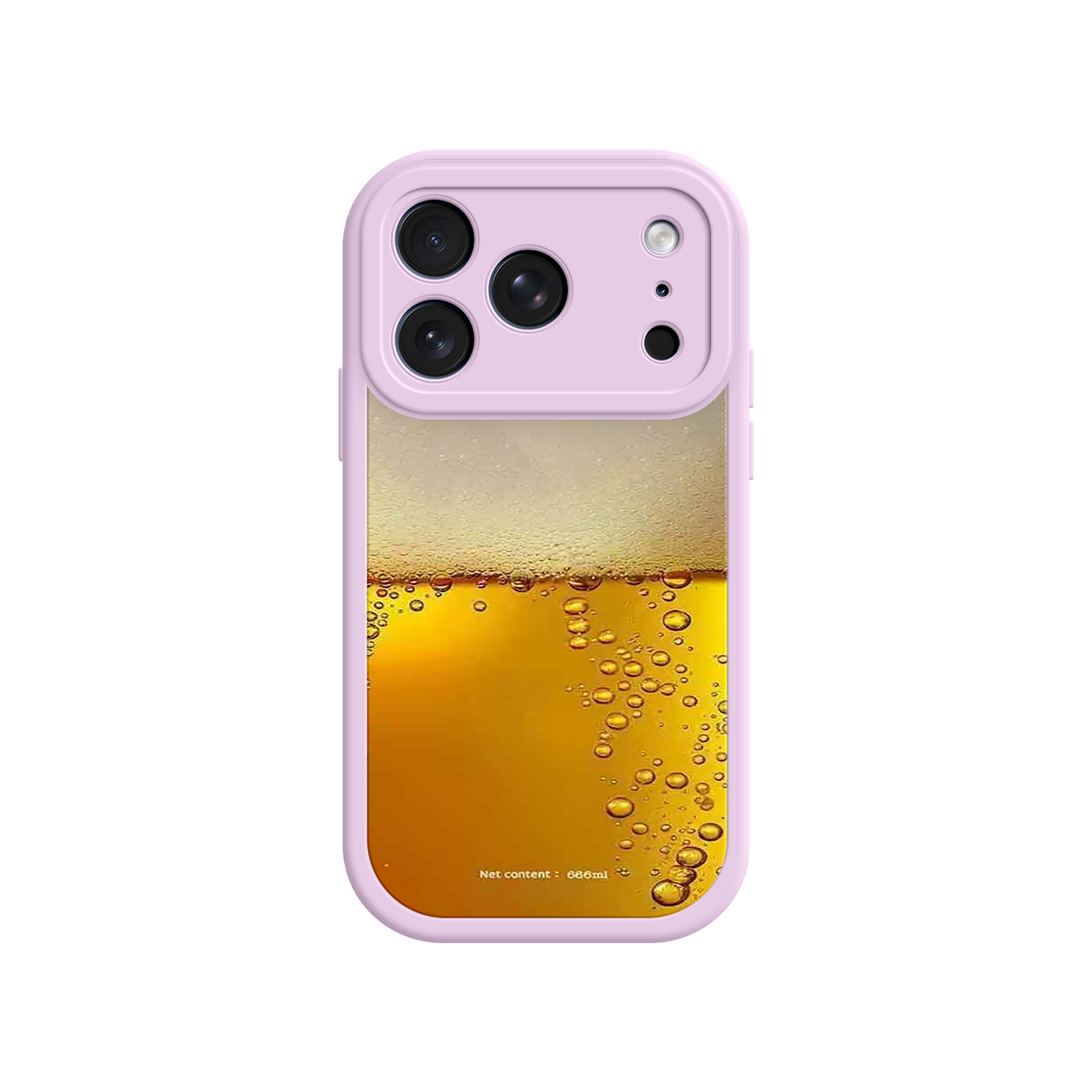 #MC0007 Factory Wholesale Funny Beer Glass Phone Case – Realistic Foam Design, Novelty Gift for Beer Lovers