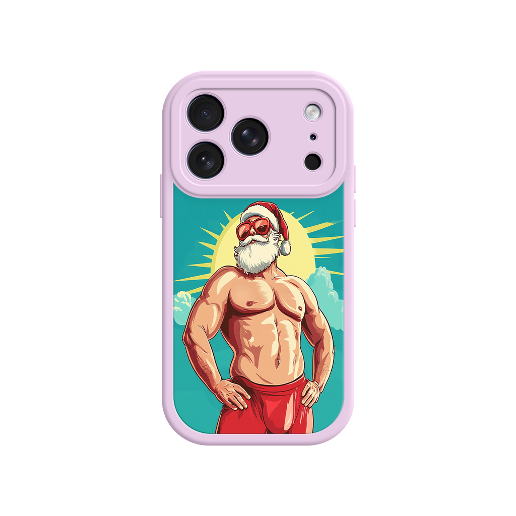 Santa Claus iPhone case with sunglasses and abs