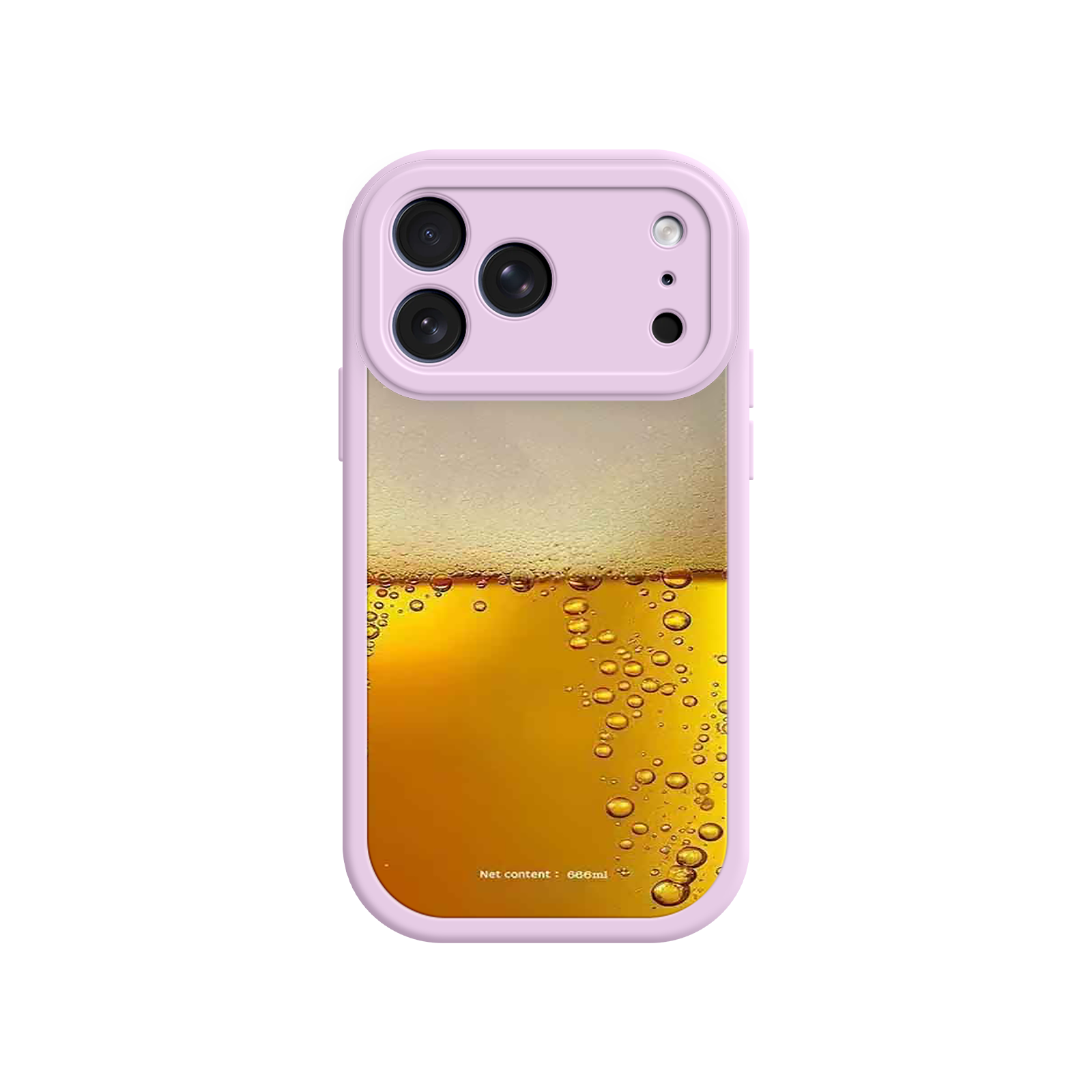 Funny Beer Glass Phone Case – Realistic Foam Design, Novelty Gift for Beer Lovers