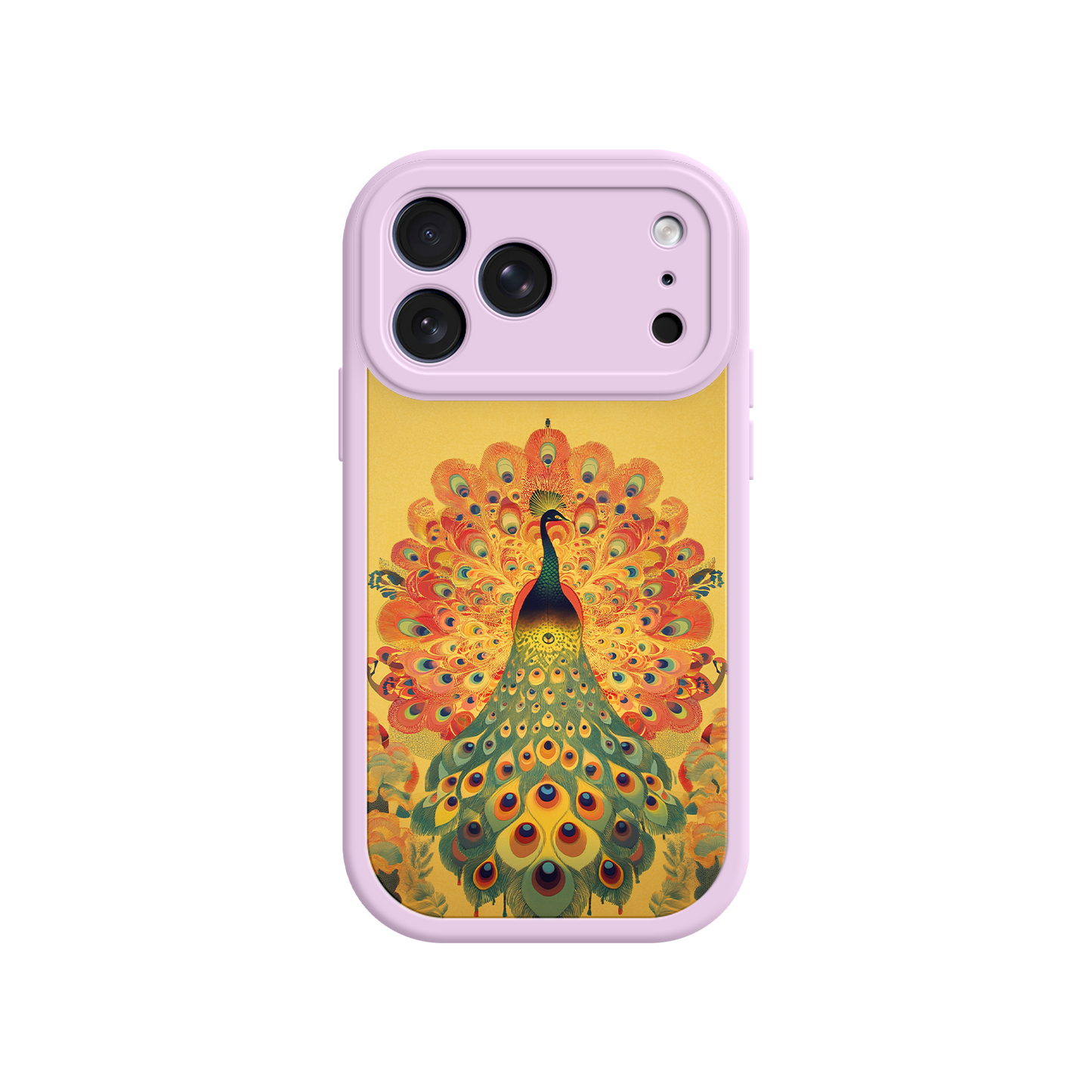 #MC0009 Factory Wholesale Peacock iPhone Case – Artistic Bird Design with Vibrant Feathers & Boho Style